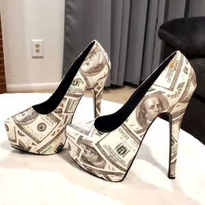 Funky $$$ Stilettos Size 6
